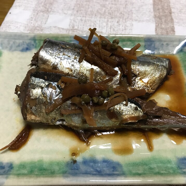 山椒でピリ辛な秋刀魚の辛煮
